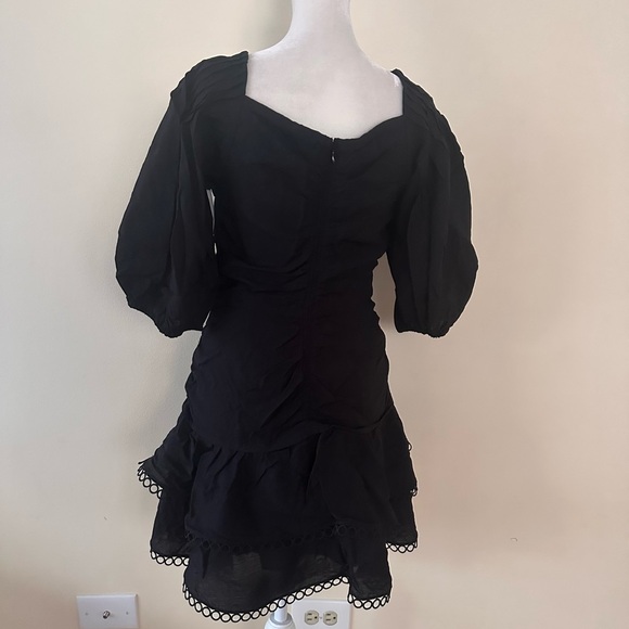 Jonathan SIMKHAI Auden Puff Sleeve Ruched Minidress - Picture 11 of 13